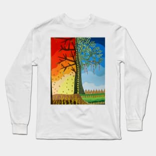 colorful tree Long Sleeve T-Shirt